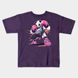 boxer panda Kids T-Shirt